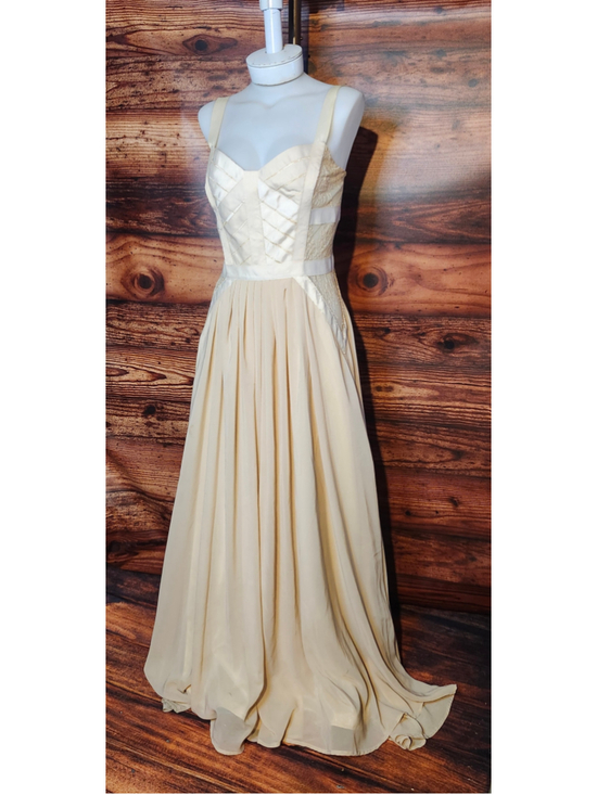 LightInTheBox Dresses & Skirts - Women's LightInTheBox Beige Prom Formal Wedding Dress 28in waist S or 4